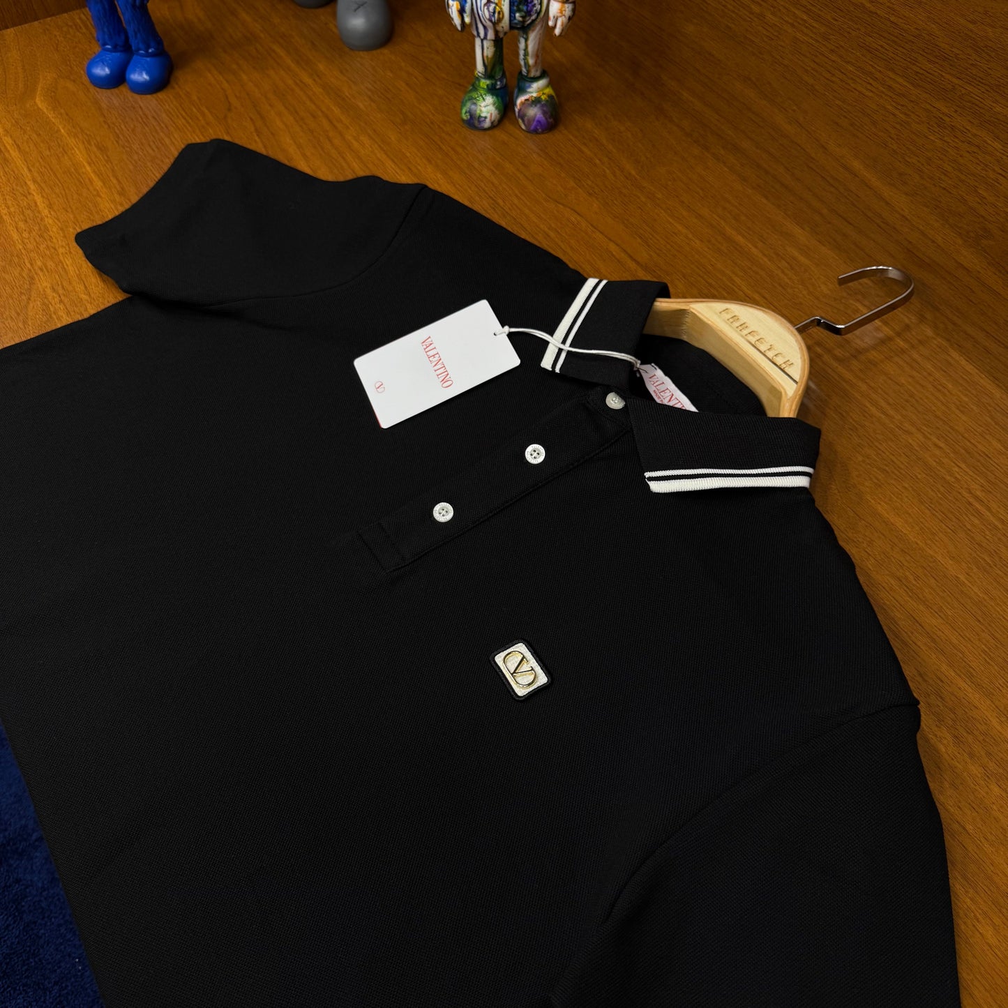 Valentino  Siyah Polo Yaka