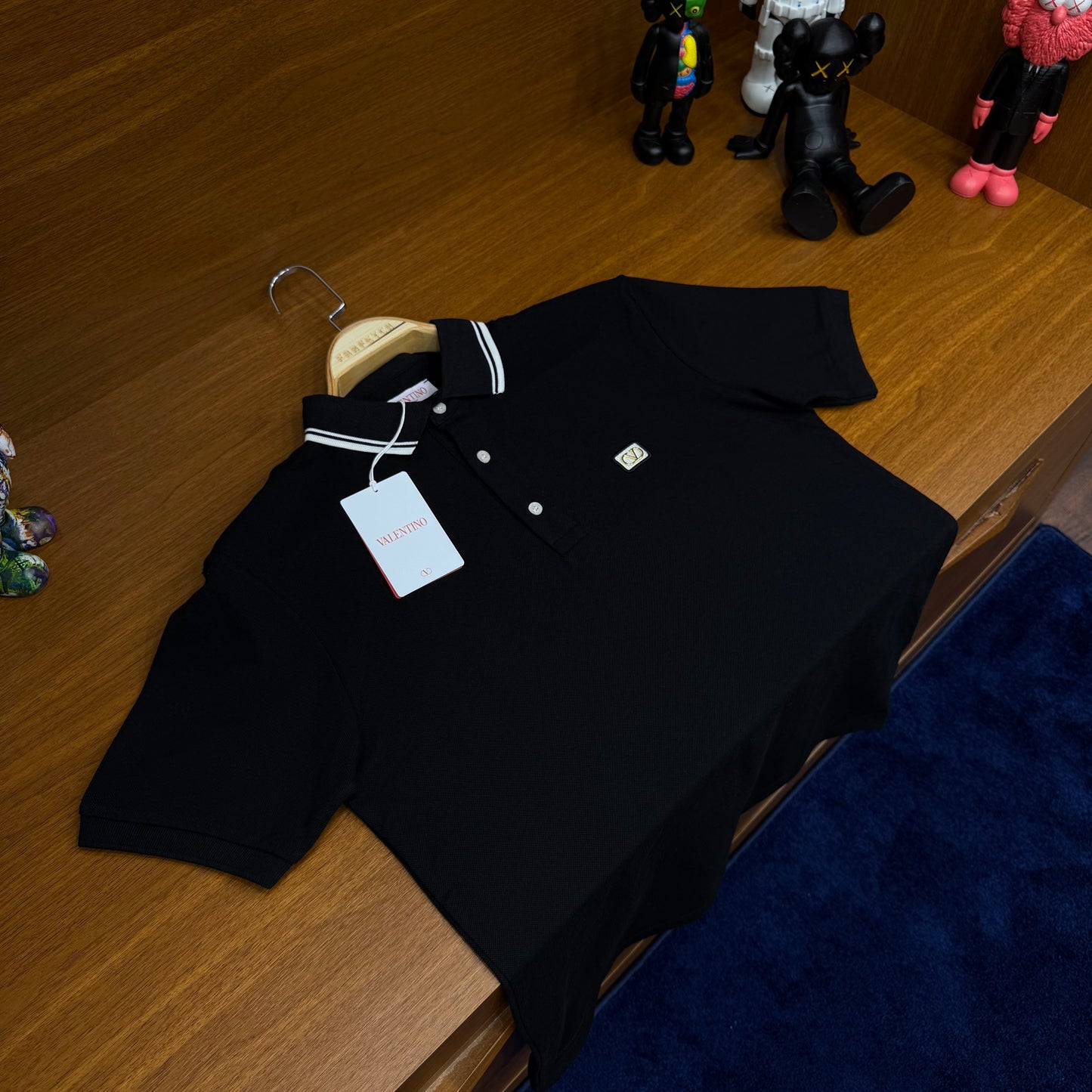 Valentino  Siyah Polo Yaka