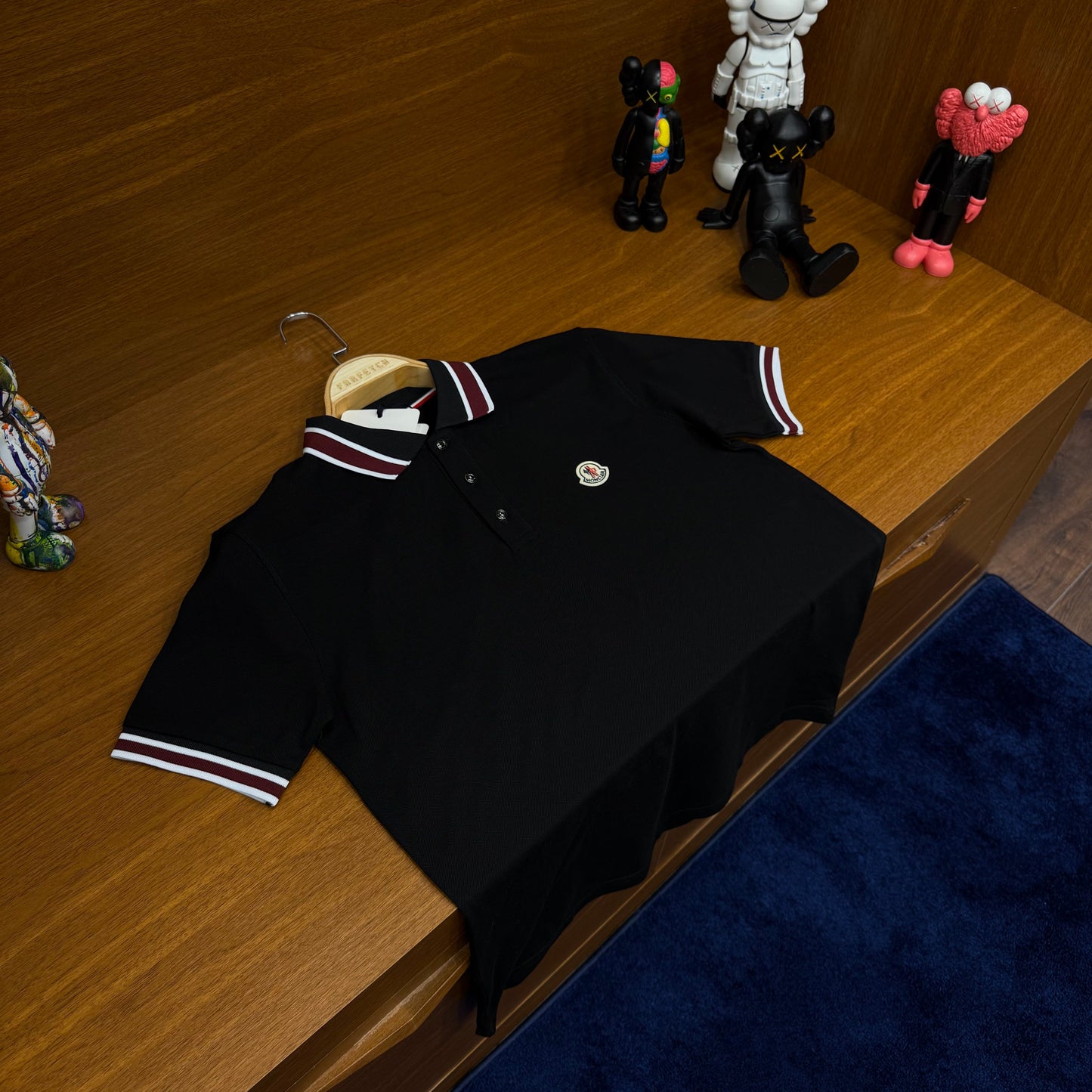 Moncler Siyah Polo Yaka