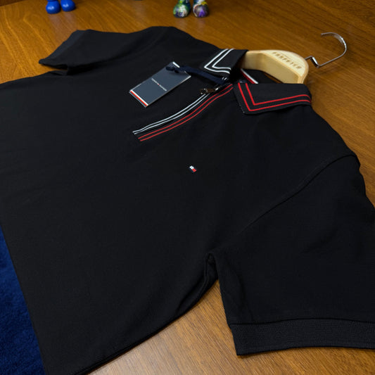 Tommy Hilfiger Siyah Polo Yaka