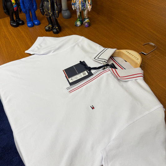 Tommy Hilfiger Polo Yaka Beyaz