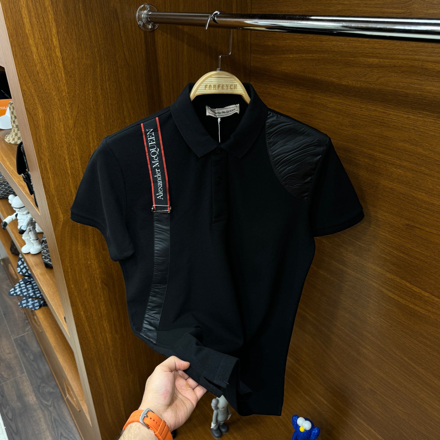 Alexander McQueen Polo Yaka Siyah