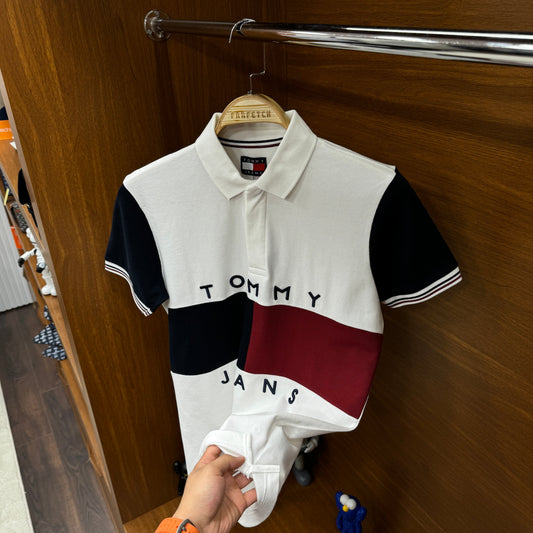 Tommy Hilfiger Polo Yaka Beyaz