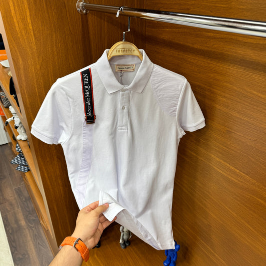 Alexander McQueen Polo Yaka Beyaz