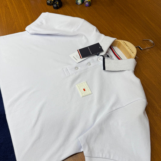 Tommy Hilfiger Beyaz Polo Yaka