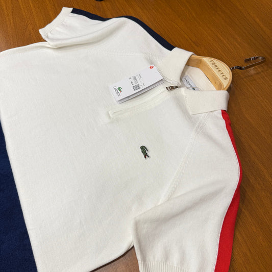 Lacoste Örme Triko  Beyaz T-SH!rt