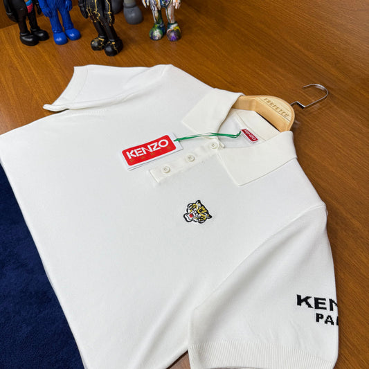 Kenzo Parıs Örme Triko  Beyaz T-SH!rt