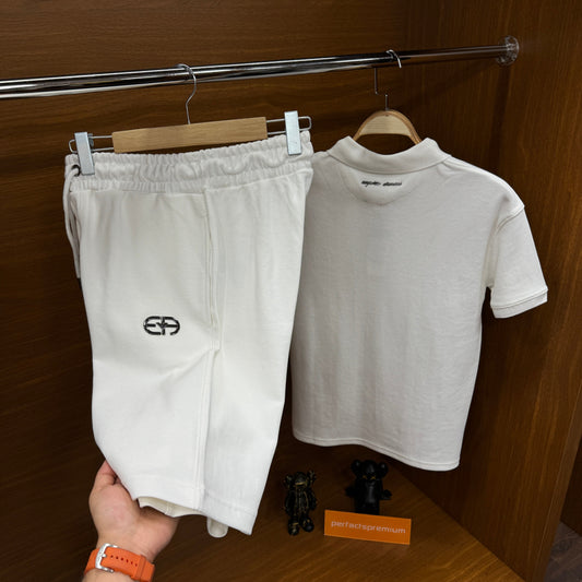 Emporio Armani Beyaz Şortlu Takım