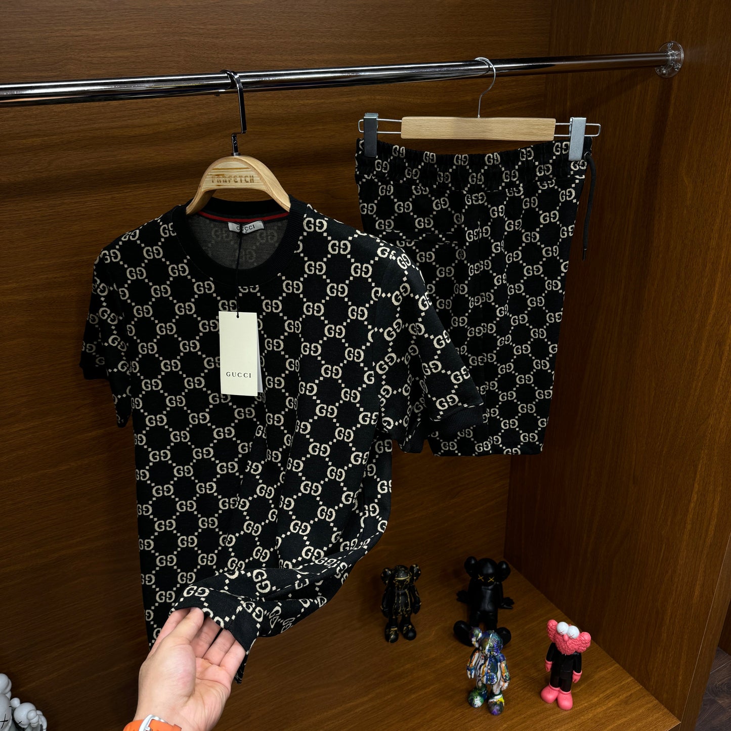 Gucci Şortlu Takım Siyah