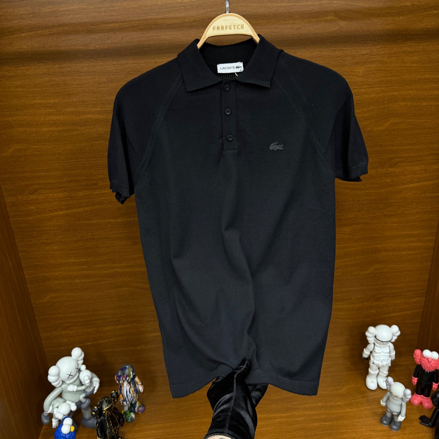 Lacoste Siyah  Örme Triko T-SH!rt