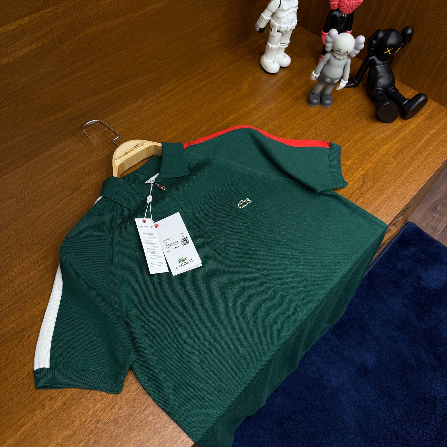 Lacoste Yeşil Örme Triko T-SH!rt