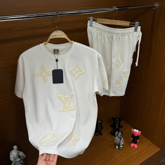 Louis Vuitton Şortlu Takım Beyaz