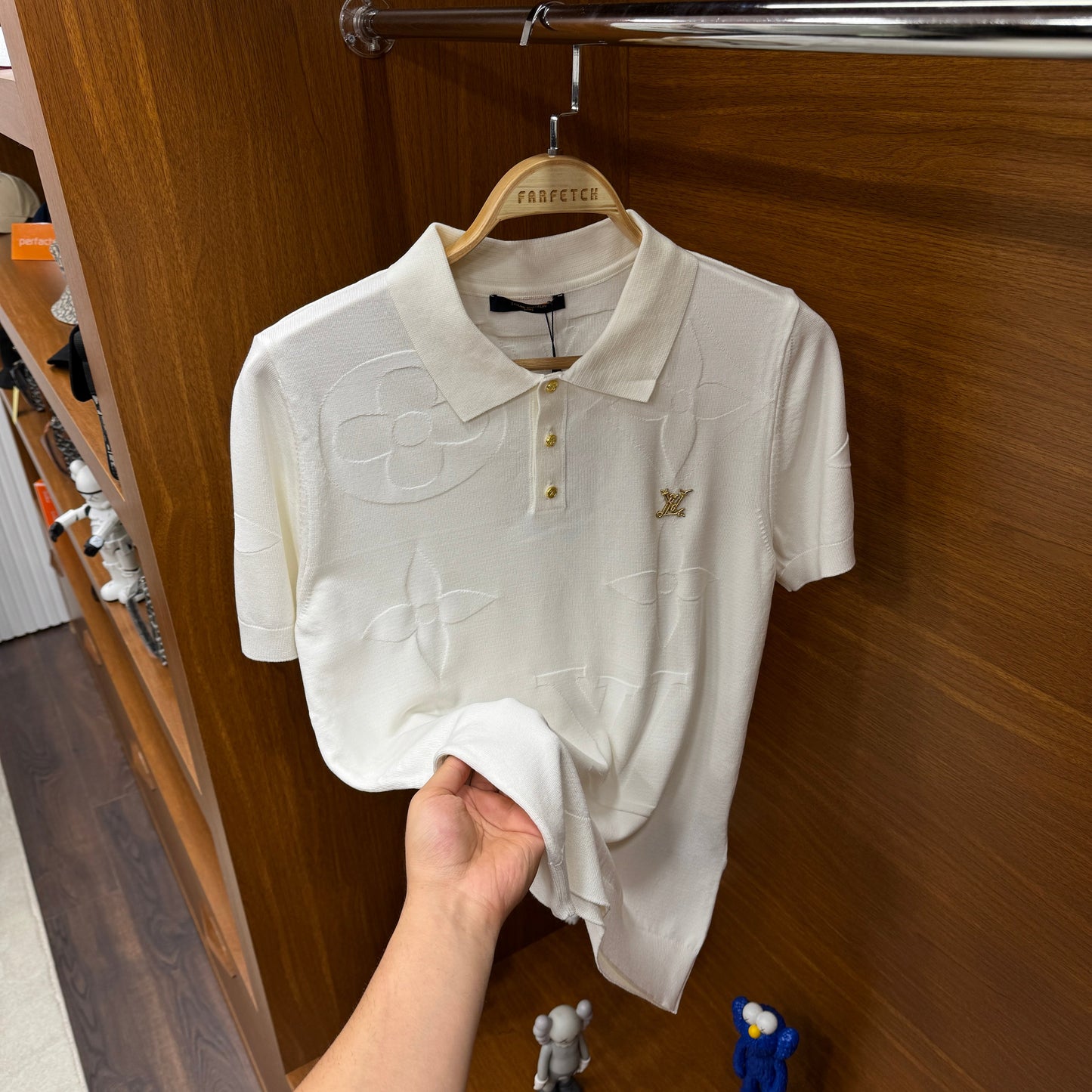 Louis Vuitton Örme Triko T-SH!rt Beyaz
