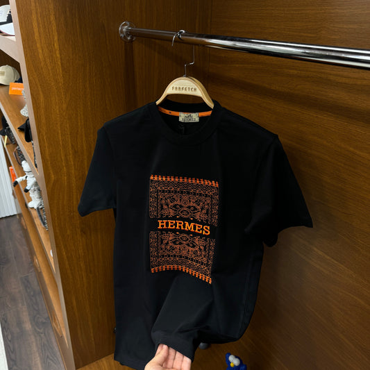 Hermes Nakış tsH!rt Siyah