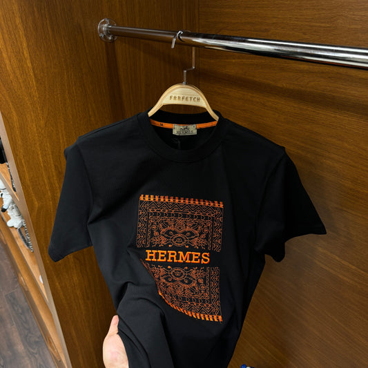 Hermes Nakış tsH!rt Siyah