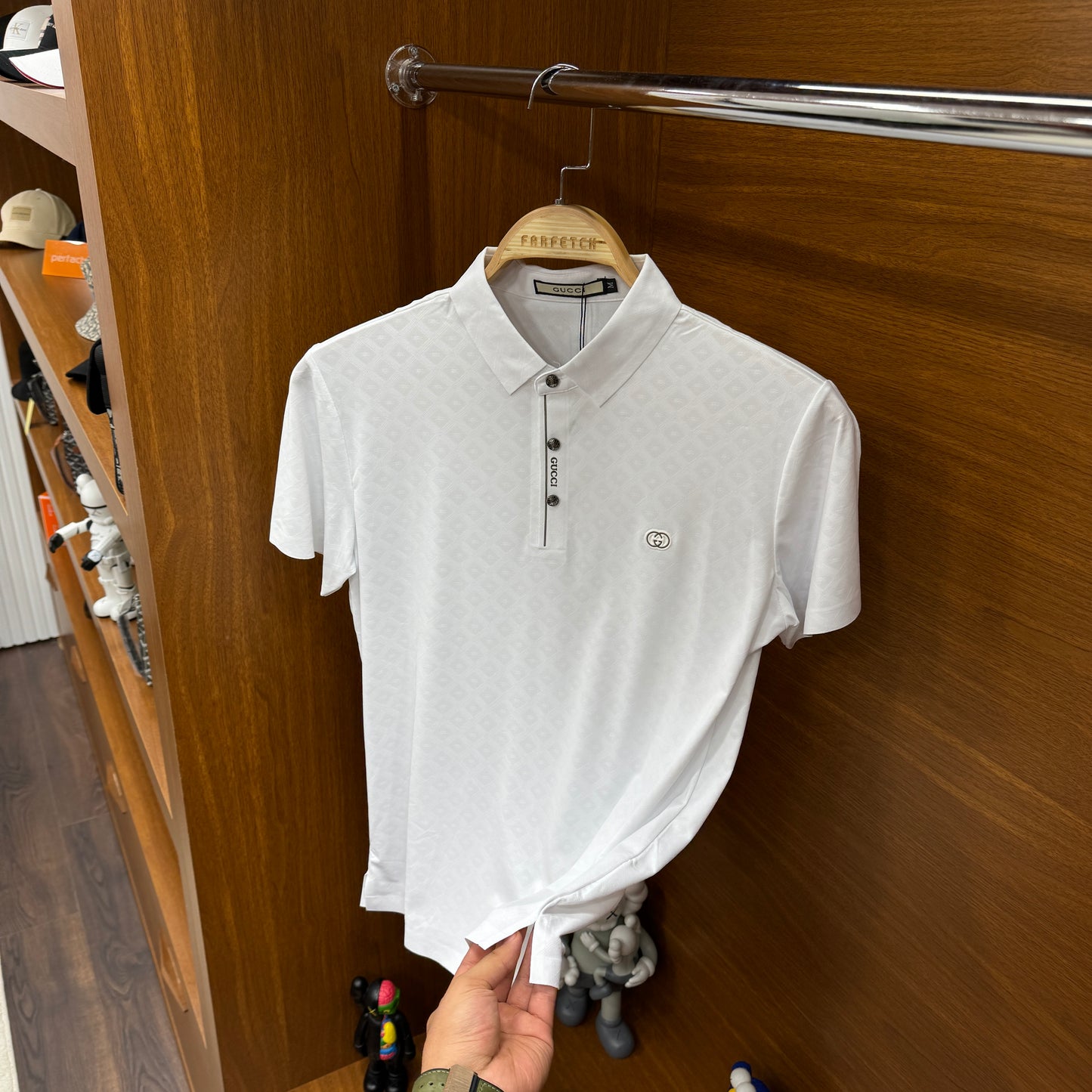 Gucci  İthal Yakalı Beyaz T-Shirt