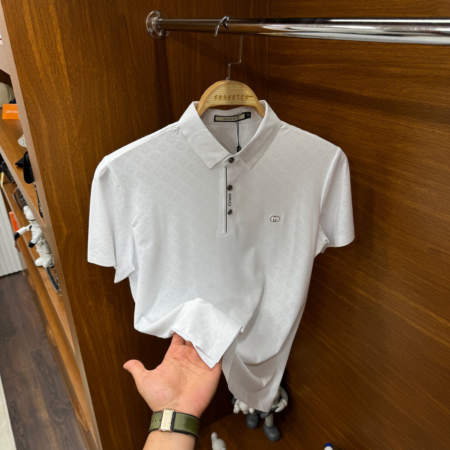 Gucci  İthal Yakalı Beyaz T-Shirt