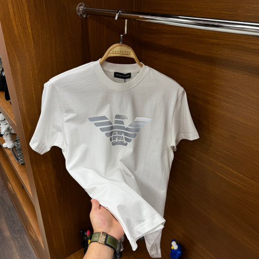Emporio Armani Reflöktör T-SH!rt Beyaz