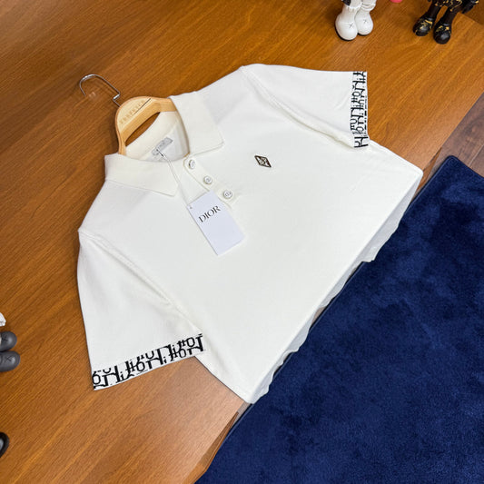 Dior Örme TrikoT-SH!rt Beyaz