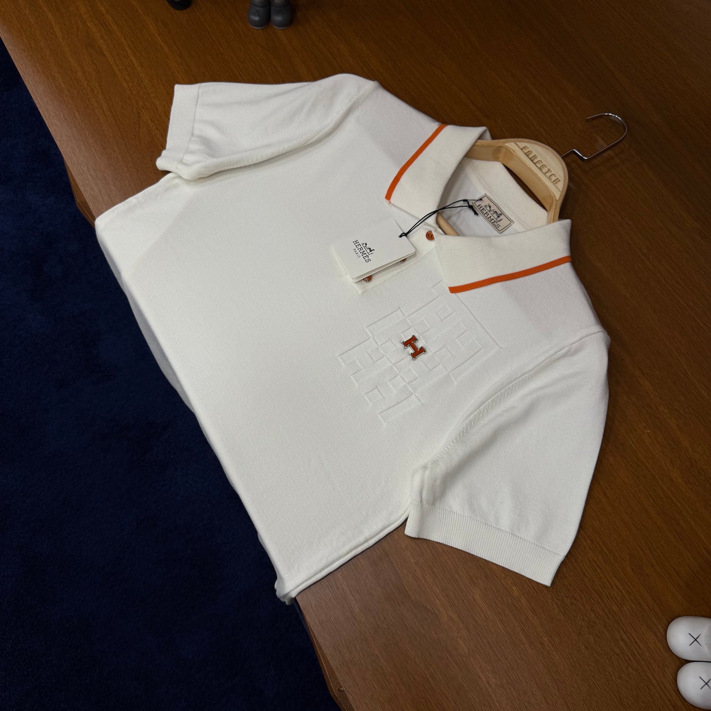 Hermes Triko T-SH!rt Beyaz