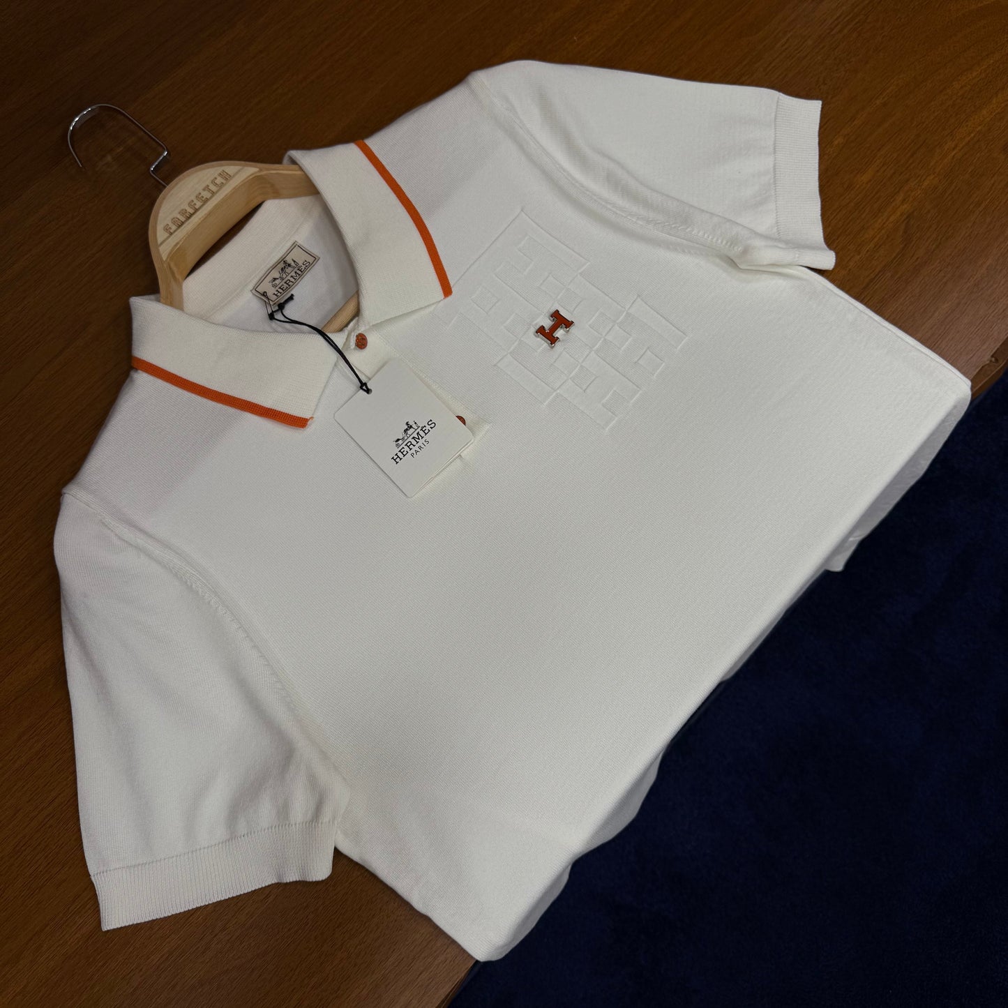 Hermes Triko T-SH!rt Beyaz